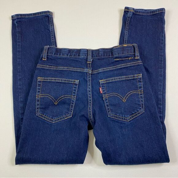 Levi's 502 Jeans Women's 25x26 Dark Denim Regular Taper Mid Rise Casual - Picture 9 of 11